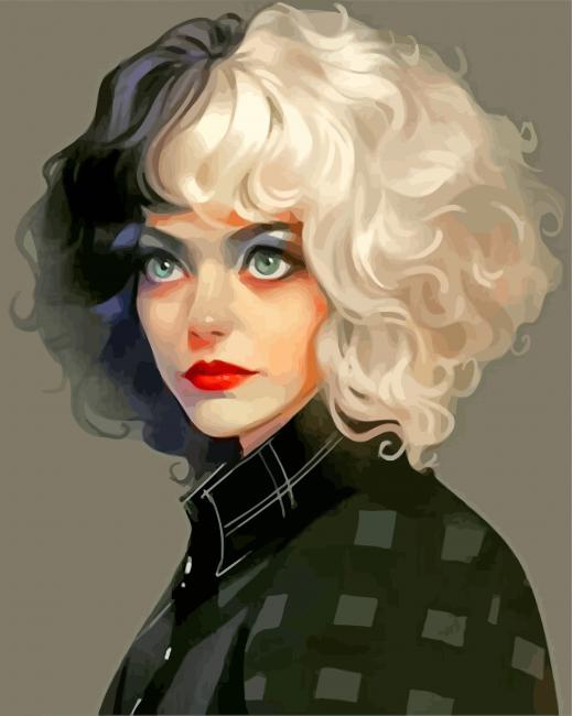 Gorgeous Cruella paint by numbers