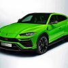 Green Lamborghini Urus paint by numbers