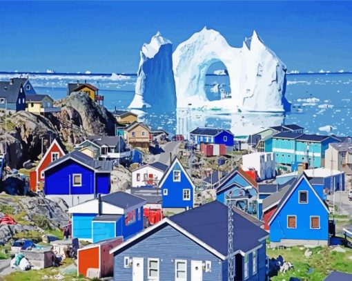 Greenland Island paint by number
