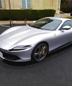 Grey Ferrari Roma Sport paint by numbers