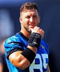 Handsome Tim Tebow paint by number