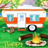 Happy Camping paint by numbers