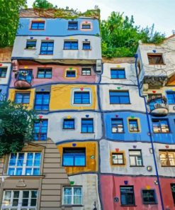 Hundertwasser House paint by number