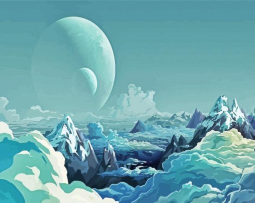 Iceberg Planet paint by number