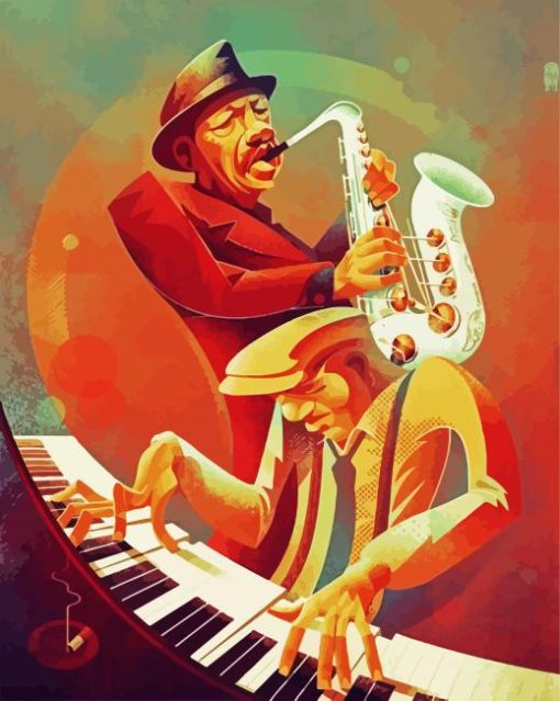 Jazz Men paint by number