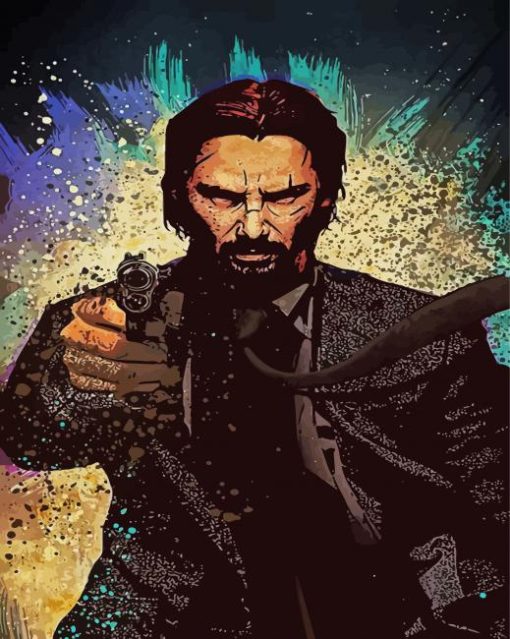 John Wick paint by numbers