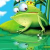 King Frog paint by number