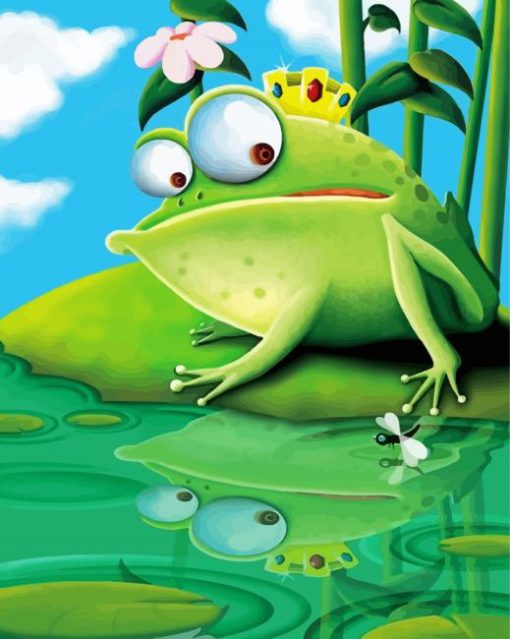 King Frog paint by number