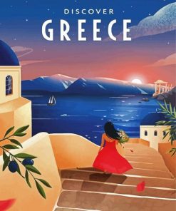 Lady In Greece paint by number