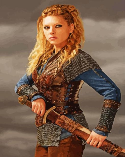 Lagertha Vikings paint by numbers