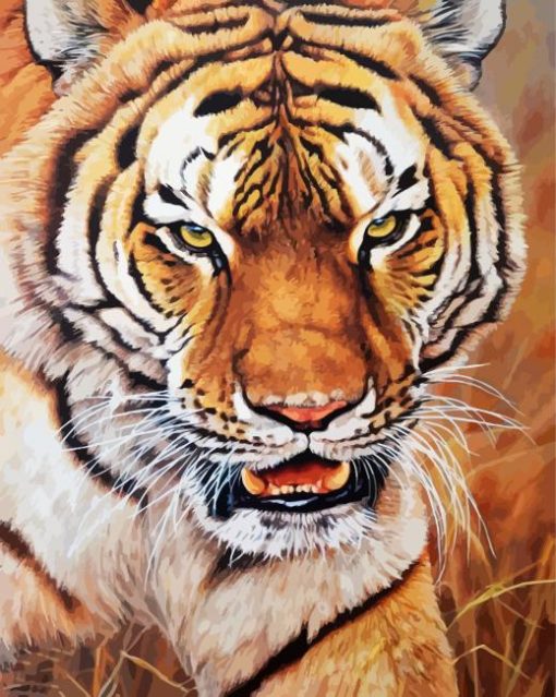 Mad Tiger paint by number