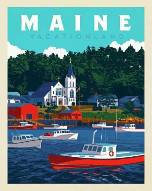 Maine paint by number