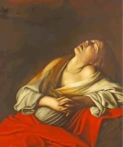 Mary Magdalen In Ecstasy Caravaggio paint by numbers