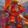 Masked Samurai paint by numbers