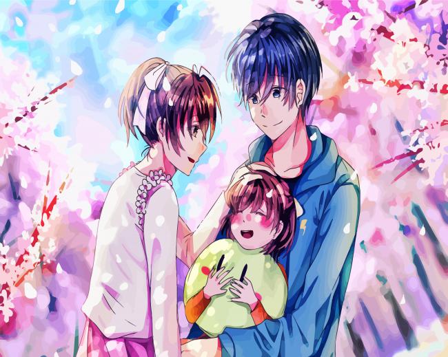 Aesthetic Clannad Manga Anime Paint By Numbers - PBN Canvas