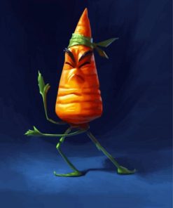 Ninja Carrot paint by number