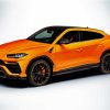 Orange Lamborghini Urus paint by number