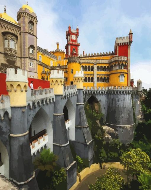 Pena Palace paint by number