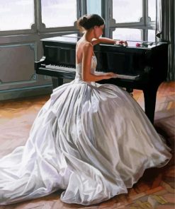 Piano Woman paint by number