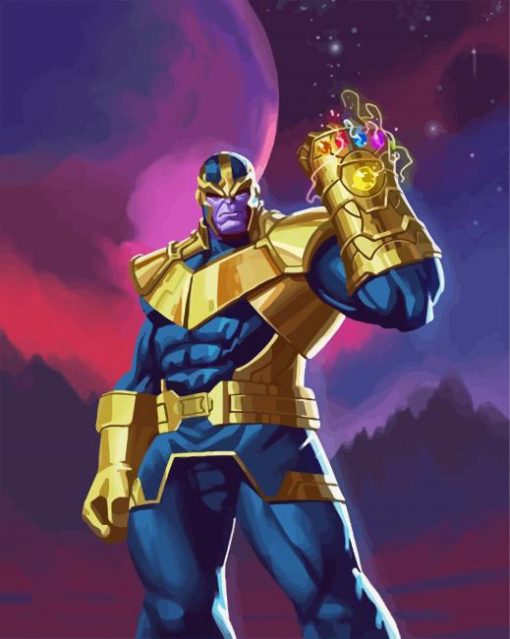 Powerful Thanos Art paint by number