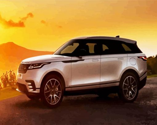 Range Rover Velar Car Illustration paint by numbers