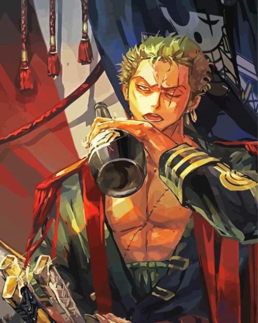 Roronoa Zoro One Piece paint by numbers