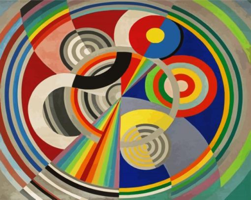 Rhythm Robert Delaunay paint by number