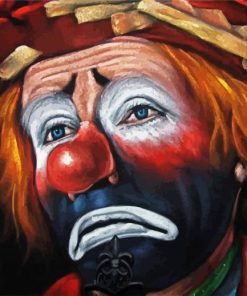 Sad Clown paint by number