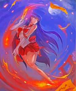 Sailor Mars Art paint by numbers