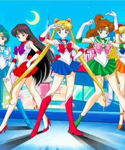 Sailor Moon Anime paint by numbers