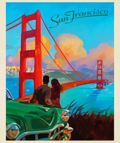 San Fransisco Couple paint by number