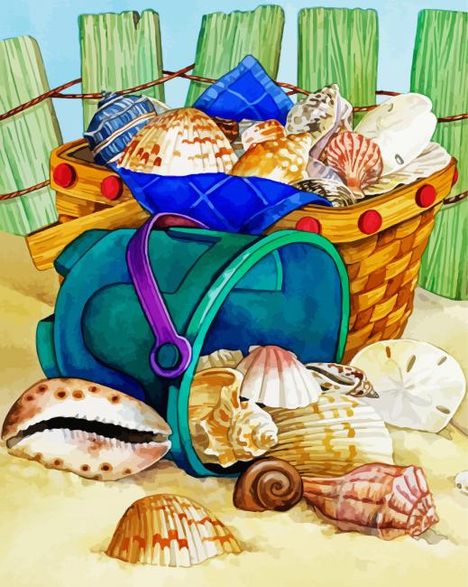 Sea Shells paint by number