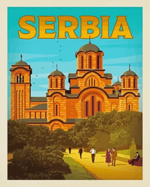 Serbia paint by number