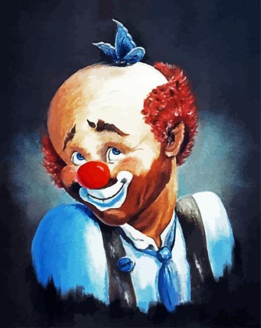 Shy Clown paint by number