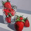 Strawberries In Glass paint by numbers