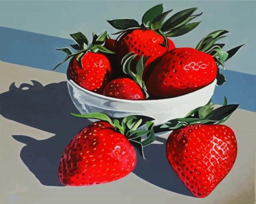 Strawberry Fruit paint by numbers