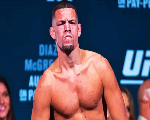 Strong Nate Diaz paint by numbers