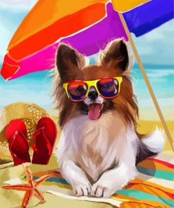 Summer Dog paint by numbers