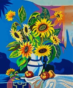 Sunflowers paint by numbers