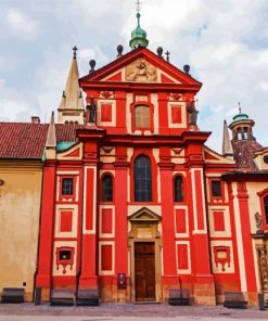 Czech St George's Basilica paint by number