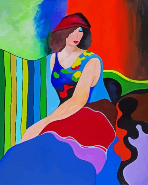 Tarkay Woman paint by number