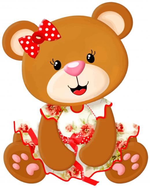 Teddy Bear paint by number