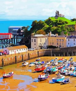 Tenby Whales paint by number