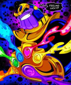 thanos animation art paint by numbers