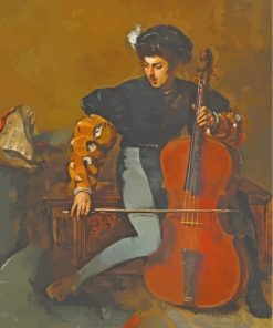 The Cellist Art paint by numbers
