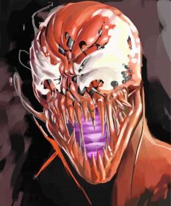 The Supervillain Carnage paint by numbers