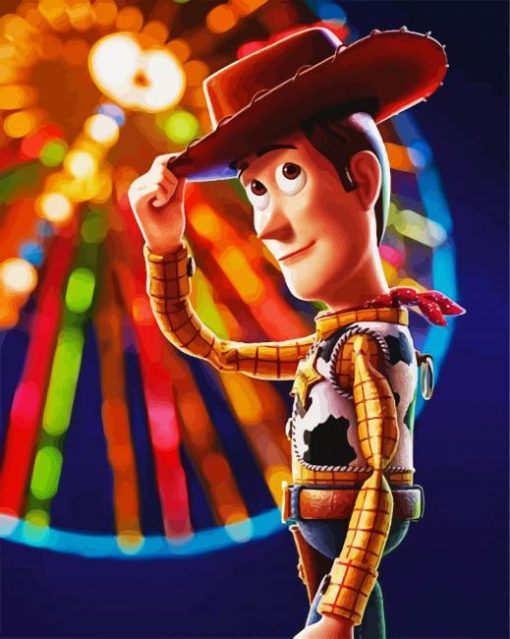 Toy Story Sheriff Woody paint by number