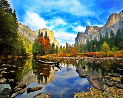 USA Kalifornien Yosemite Valley El Capitain paint by numbers