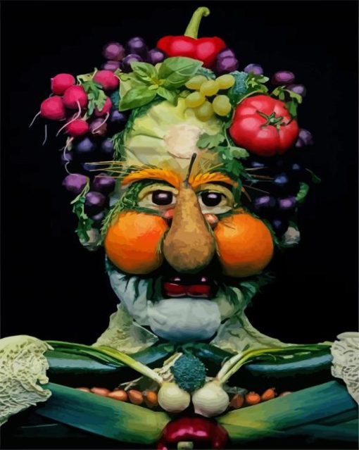Vegetable Man paint by number