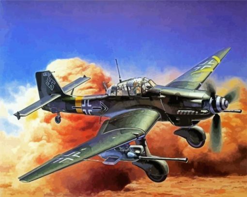 War Stuka paint by number
